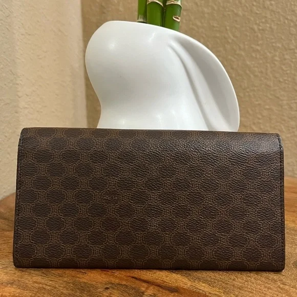 CELINE MACADAM LONG BIFOLD WALLET - Picture 2 of 14